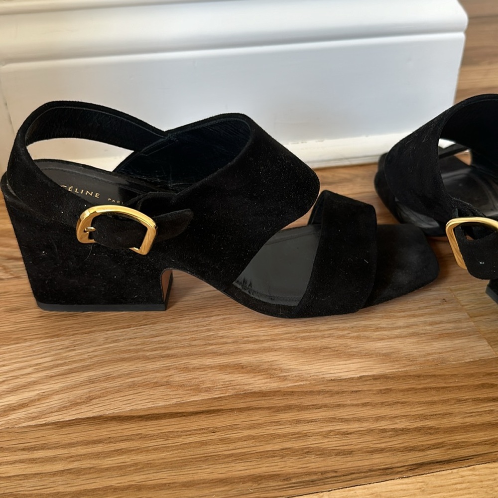 Celine block heels